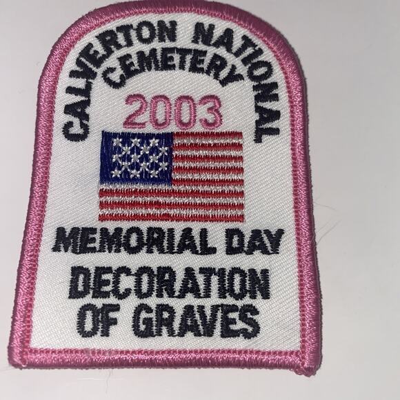 BSA Calverton National Cemetery Memorial Day Decoration Of Graves 2003 Patch New - Picture 1 of 2